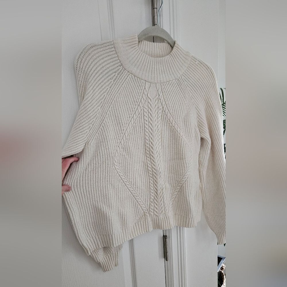Only Elegant Cream Cable Knit Sweater